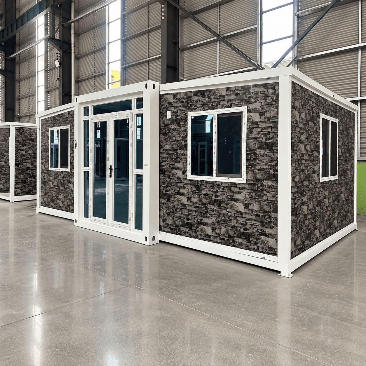 Casa Box 10フィート拡張可能なコンテナ岩のテクスチャーの小屋